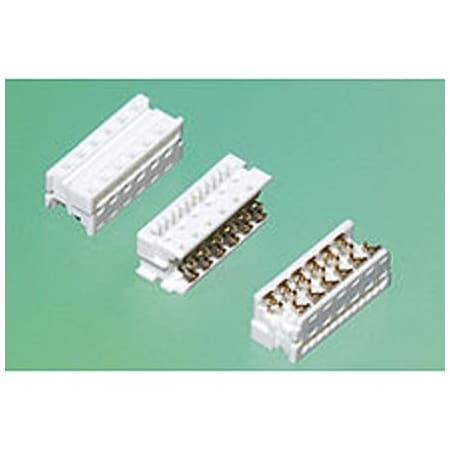 Molex Board Connector, 8 Contact(S), 2 Row(S), Female, 0.1 Inch Pitch, Idc Terminal, Guide Slot, White 903273308